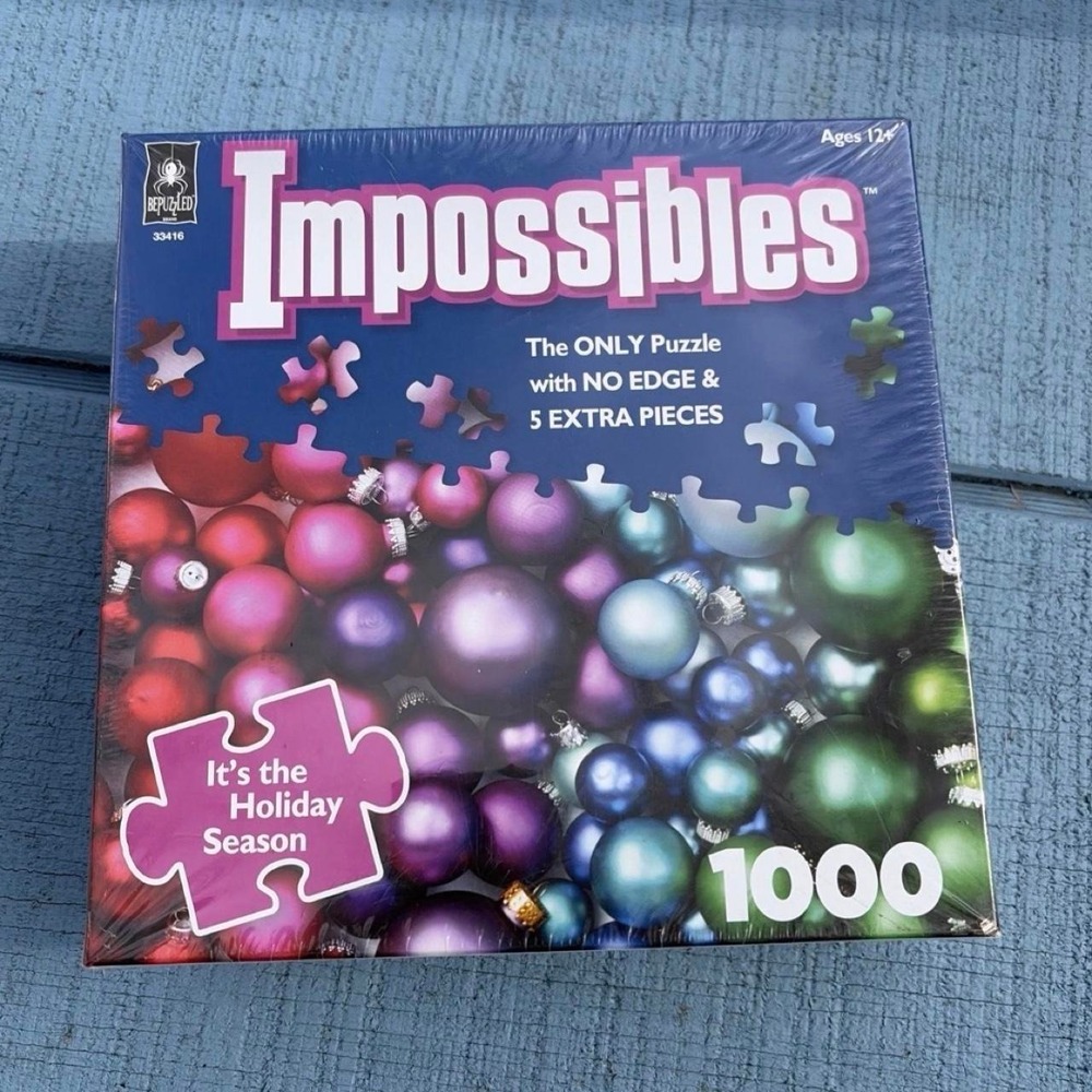 Bepuzzled‎ Impossibles Holiday Season 1000 Piece Ornament Puzzle Christmas 33416
